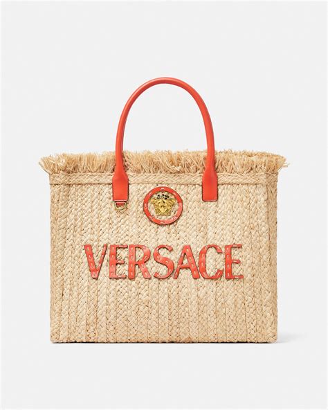 versace tod|versace raffia tote.